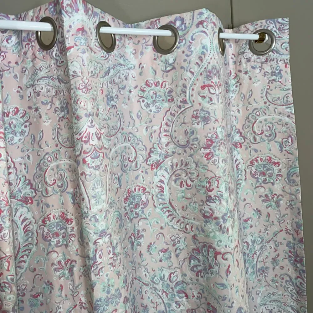 Nicole Miller kids floral print curtains 2 panels approx 96”x50”